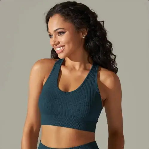 New Women's Workout Outfit 2 Pieces Yoga Leggings With Sports BraSet