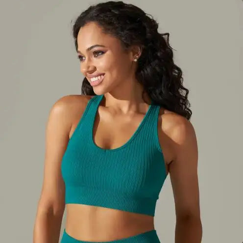 New Women's Workout Outfit 2 Pieces Yoga Leggings With Sports BraSet