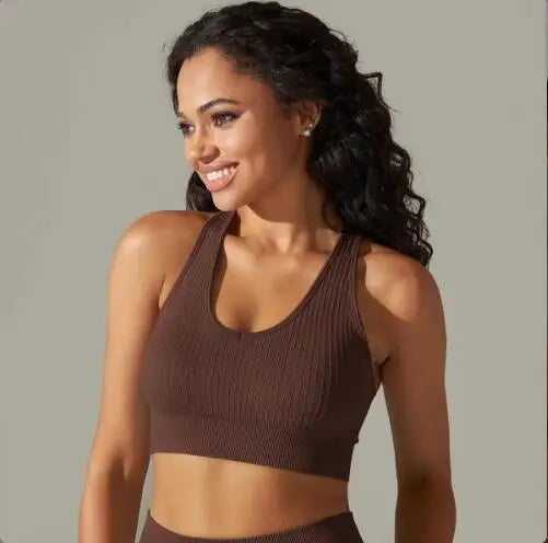 New Women's Workout Outfit 2 Pieces Yoga Leggings With Sports BraSet