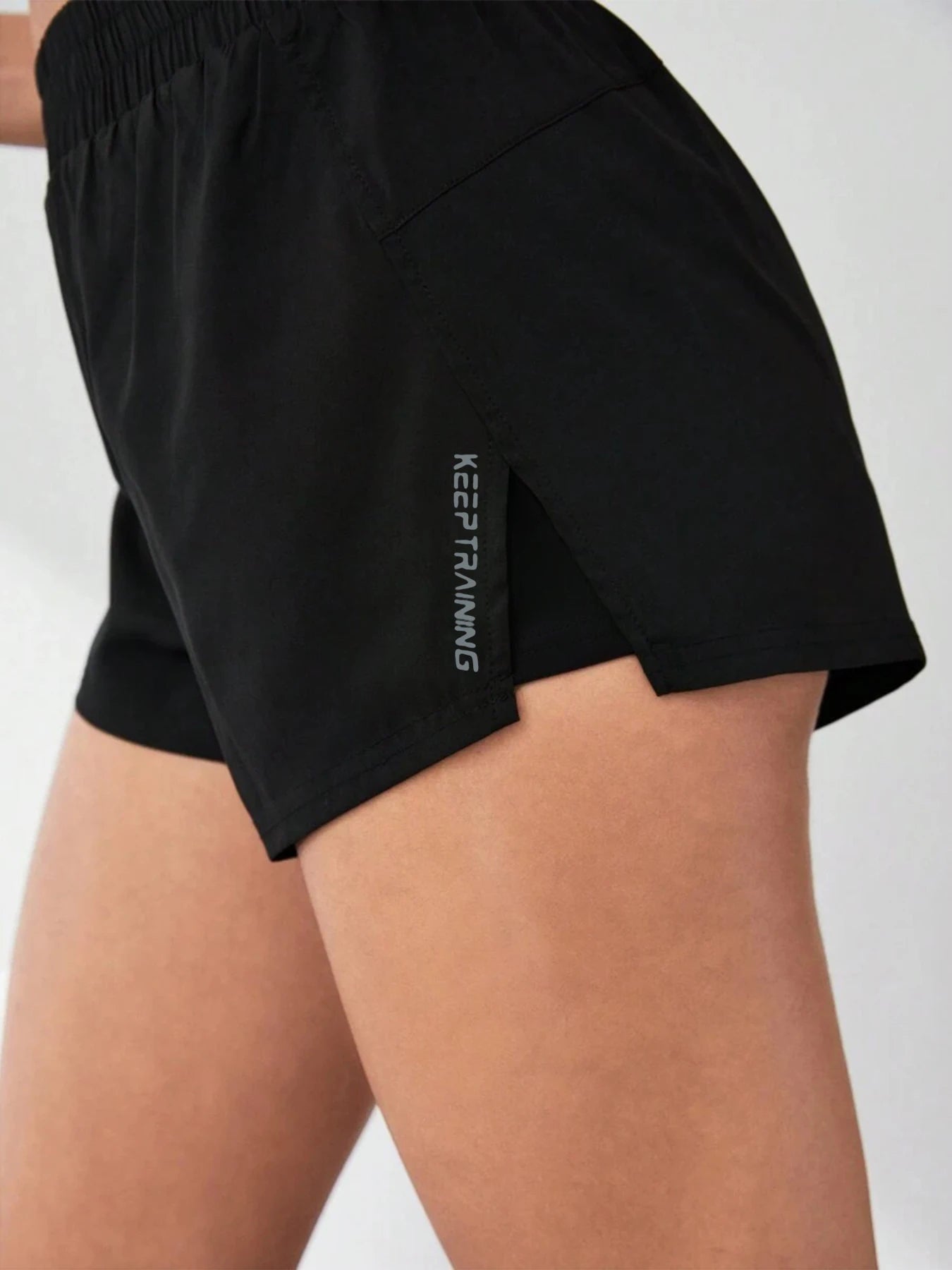 2026 New Style Faux Two-Piece Anti-Exposure Women's Yoga Shorts Sports Shorts